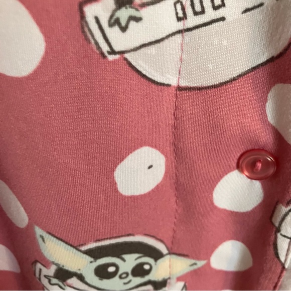 Star Wars Munki Munki SLUMBER Pajama Set Women's Size Medium Baby Yoda 2 Piece - Picture 7 of 16